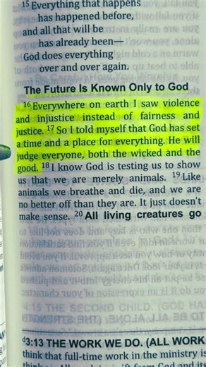 This verse explains today’s world
