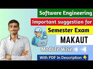 Software Engineering Important suggestions for semester exam🎯 makaut #makaut_exam