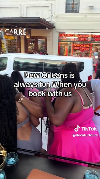 Decatur Tours is a must do the next time you come to New Orleans, i romise you will have the time of your life#fyp #viral #neworleans #foryou #thingstodo #tourist #blowthisup #thingstodoneworleans #funthingstodo #birthday #decaturtours #nola #foryourpage #bachelorettepartyideas #decaturtours #bachparty