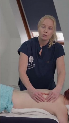 Myofascial Release to the wider back - #massage technique