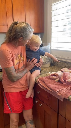 OK folks, we did a chicken processing 101 video. It’s a two-part video but we’re not gonna show this on Facebook. Facebook has a lot of rules and regulations and so does Instagram and we don’t want to get a violation on any of their community standards.. so we’d like you to tune in to Lil Patch of Heaven Farm on YouTube and watch the full video cause what we’re offering here is a little different than butchering your regular meat birds or Cornish cross. what we’re doing here on the video on YouT