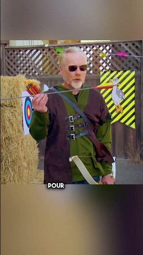 Une flèche peut-elle traverser 12 anneaux ? 🎯 #shorts