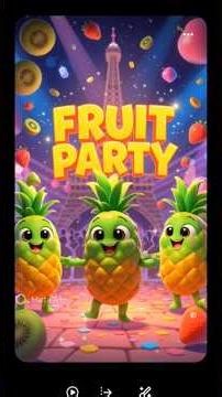 Cute Fruits Dancing Party for Kids 🍓🎉 | Fun Music & Learning Video