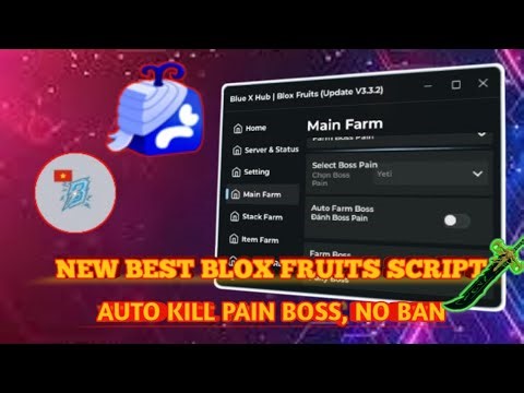 NEW Pain Boss Auto Farm Script! 🔥 Bluex Hub Showcase | Blox Fruits Update 2025