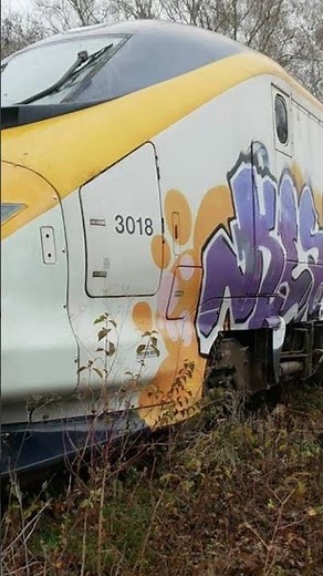 From Glory to Graveyard Scrapping the Eurostar #eurostar #train #abandoned #britishrail #e300 #fyp