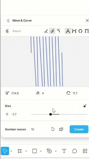 Create smooth and modern string shapes in Figma using Wave & Curve plugins.! 🚀✨#Figma