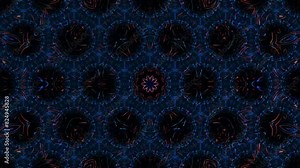 3D animation beautiful video colorful abstract bright light energy 4K of smooth lines waves glittering light effect on round shape in center, black background Stock Video