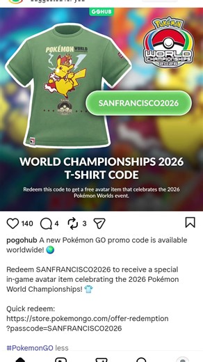 NEW Promo code (Pokemon Go)