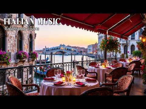 Dreamy Mediterranean Paradiso 🍋 Golden Seaside Views & Relaxing Italian Coastal Music 4K