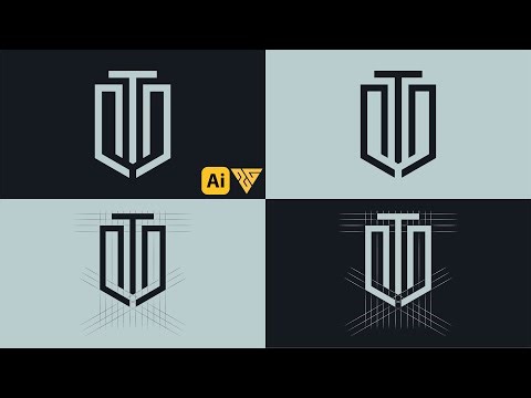 How To Design Monogram Logo In Grid-Based | Adobe Illustrator Tutorial 2026