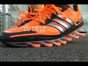 adidas Springblade Shoes on Feet Close Up Testing Blades With Dj Delz