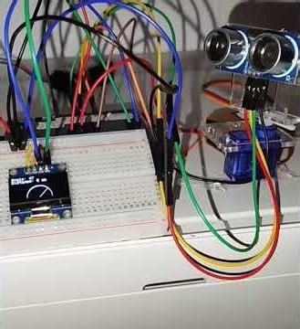 Radar Scan Display using Arduino #reels #arduino #shorts #oled #arduinoproject #servomotor