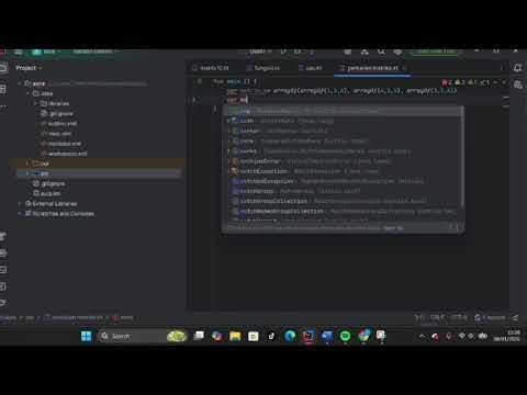 Cara Membuat Program Perkalian Matriks Dengan Menggunakan Kotlin