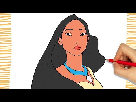 How to Draw POCAHONTAS - Easy
