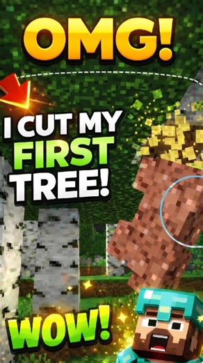 Minecraft Tree Cutting Challenge 🌲🏆#shorts #minecraft #minecraftshorts