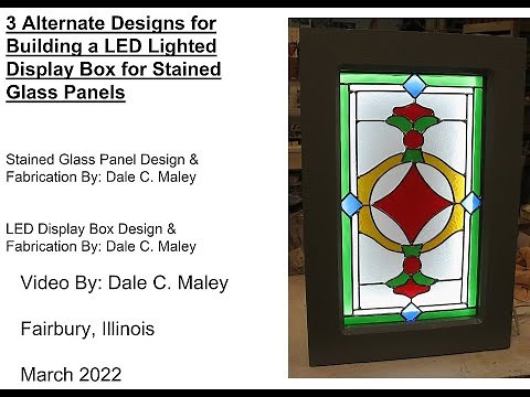 3 Alternative Designs for the LED lighting of stained glass panels
