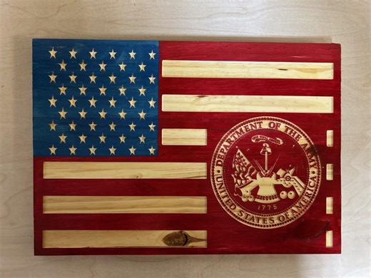 Rustic Hand Painted Wooden American Flag – United States Army Tribute - Etsy
