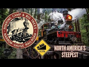Roaring Camp & Big Trees Narrow Gauge Railroad Steam Train. Full Ride Experience & History #1Dixiana