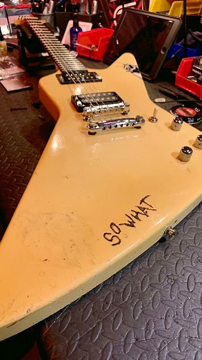 Fabian Fischer | James Hetfield‘s Original Gibson Explorer 1984 „SoWhat“ This Guitar was responsible for the Best Riffs in the Heavy/Thrash metal world 🤘🏽... | Instagram