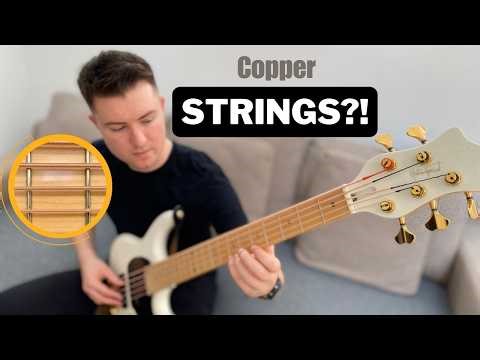 Copper Strings on a Bass Guitar Sound AMAZING