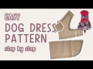 🐶DOG DRESS PATTERN WITH HEART SHAPED COLLAR TUTORIAL | MAKE PATTERN | SHIHTZU | SEWING EOMMA❤️