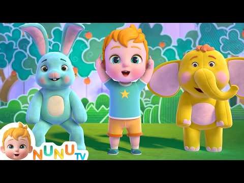 Head, Shoulders, Knees And Toes (Dance) 🎶 | NuNu Tv Nursery Rhymes & Kids Songs
