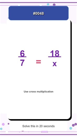 Math Proportions Test #0048