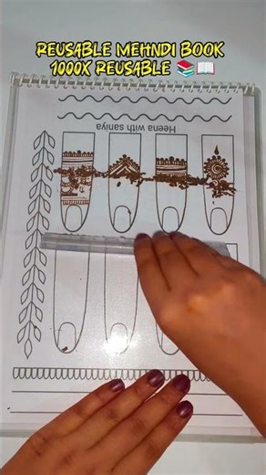Reusable Mehndi Book #organichenna