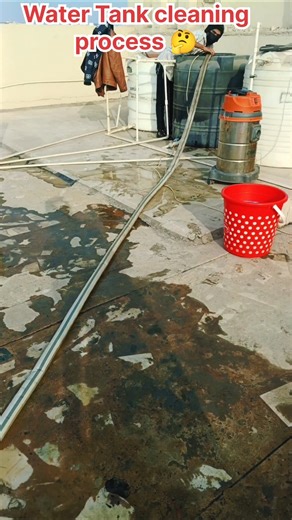 Water Tank Cleaning Process🤔|@delhisleaningservice@YouTube#shorts#video#watertank#viral#live#funny