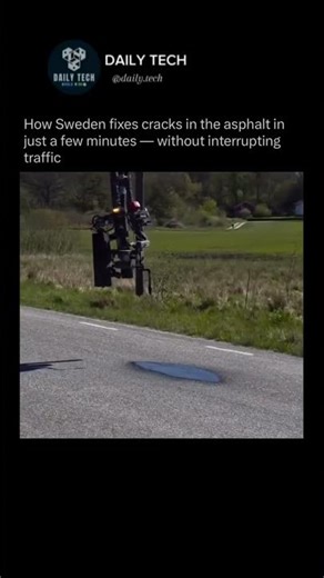 Sweden Fixes Roads in Minutes Without Traffic Jams 🤯🇸🇪