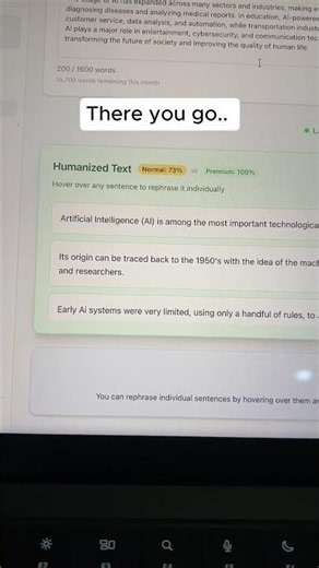 I tested AI text on ZeroGPT before and after humanizing it.