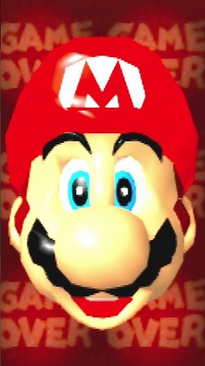 Super Mario 64 Game Over Nintendo 64 Capture