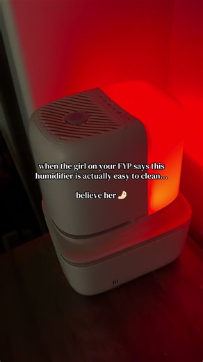 I was super skeptical of this humidifier before I actually bought it. I feel like I’ve been jaded by so many humidifiers that were so hard to clean and ended up moldy We run this one nightly and have not gotten mold in it in the months that we’ve had it 🤯 You can wash the majority of the pieces in the dishwasher, but honestly, the mold and inhibiting technology keeps it so clean. I just let it auto cycle off after every single use and I’ve had no issues. I’ll link the one we got here if you wan
