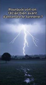 Why do we see lightning long before we hear thunder? ⚡