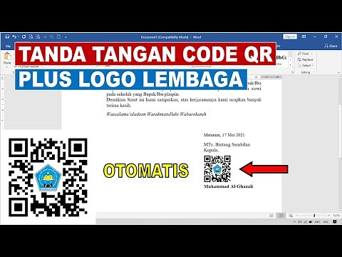 Tutorial Cara Membuat Tanda Tangan Barcode Plus Logo - Code QR