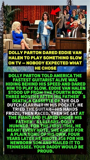 Dolly Parton Dared Eddie Van Halen to Play Something Slow on TV — Nobody Expected What He #shorts