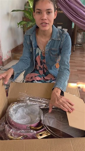 conjunto de panela de aço inoxidável