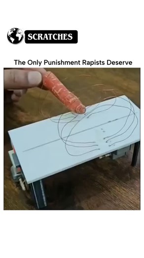 Neural Scratches | AI ASMR on Instagram: "The post's video depicts a carrot being sawn in half on a makeshift device, symbolizing surgical castration as the ideal punishment for rapists, amid recent Indian cases like the Coimbatore gang-rape charge-sheet filed on December 2, 2025. It exploded to 58,000 likes and 4 million views within 24 hours, fueled by public fury over perceived lenient sentencing, with replies debating execution methods like using blunt knives for added suffering. Peer-review