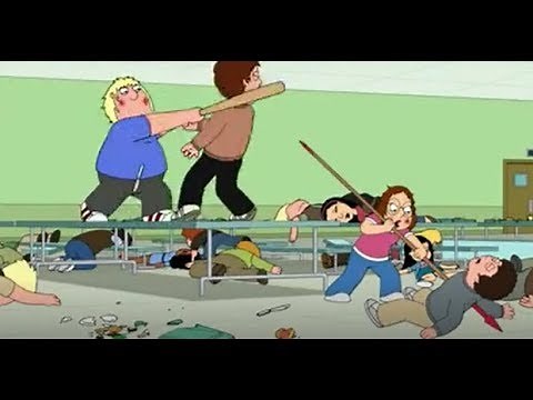 Family guy chris and meg cafeteria fight