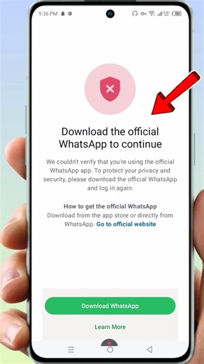 Download the official Whatsapp to Continue Problem New 2026 ✅ || Fix Whatsapp Login Problem 2026‎