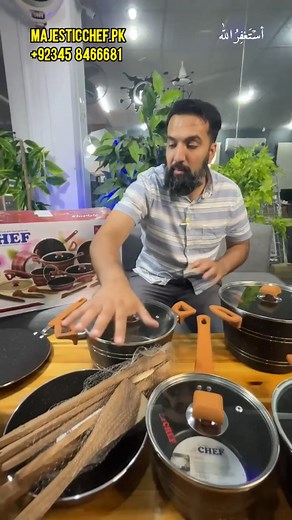 Best Cookware brand - Majestic Chef Shop Now - 03458466681 Website - www.majesticchef.pk | CHEF Cookware