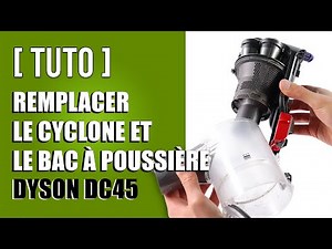 Comment remplacer le bac à poussière et le cyclone Dyson DC45 Animal pro