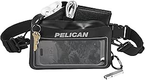 Pelican Marine Waterproof Sling Bag 2L - Crossbody Bag for Women/Men w/Detachable Adjustable Strap and Touchscreen Compatible Phone Compartment - Travel Essentials for Camping, Beach, Cruise, Hiking