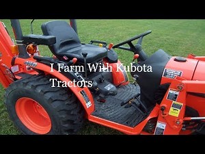 Farm Rider Kubota B2620 Compact Tractor Loader 60 inch Rear Mount Mower # 1