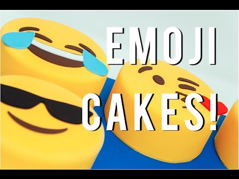 How To Make your favorite EMOJIS out of CAKE - Chocolate cakes, buttercream and fondant