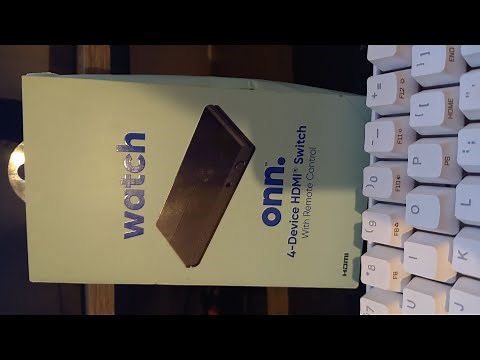 onn. 4-Port High Speed 4K HDMI switching For HDTVs Monitors and Projectors