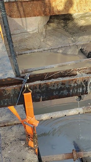 Bentonite coming out from reamed hole #automobile #anotherbrickinthewall #excavator #construction