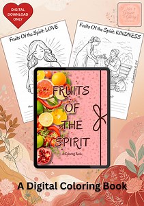 Fruits of the Spirit Coloring Book | Christian Reflection (PDF Pattern - Etsy
