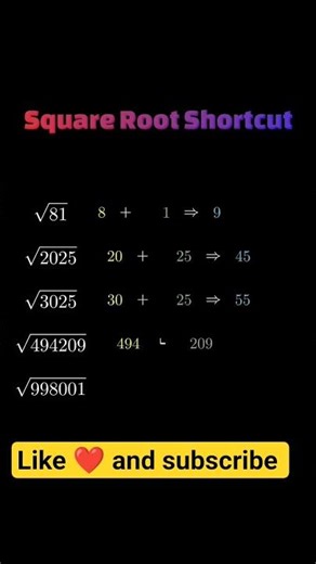 Secret Trick to Find Square Root Without Calculator🤯 #squre_roots #youtube #shorts #studywithzeeshan