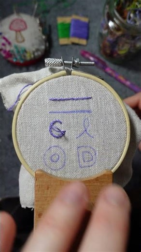 Punto tallo - Bordado a Mano / Stem stitch - Hand Embroidery #handembroidery #beginnersstitch #art
